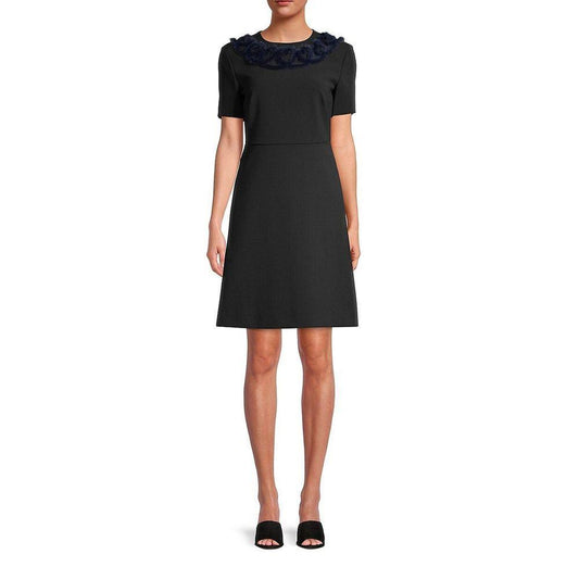 Fendi Knitted Mink Collar Dress FE-8736389333204-36