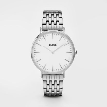 Cluse Silver Stainless Steel Dress Watch