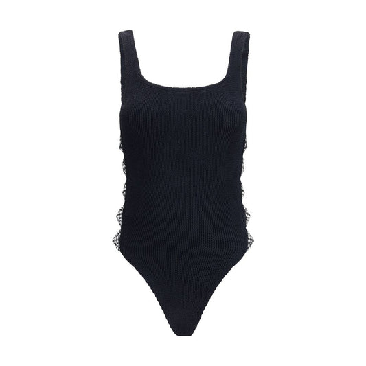 Hunza G Black Polyamide One-Piece Swimsuit