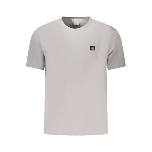 Calvin Klein Gray Cotton Men T-Shirt CA-39196-XXL