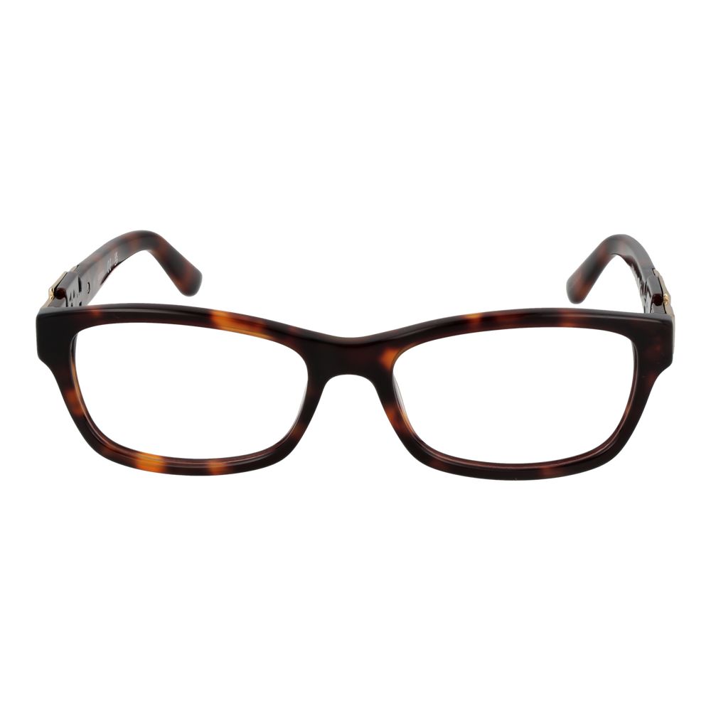 Guess Brown Women Glasses Frame, full-rim acetate, rectangle style, temples length 145 mm, branded case included.