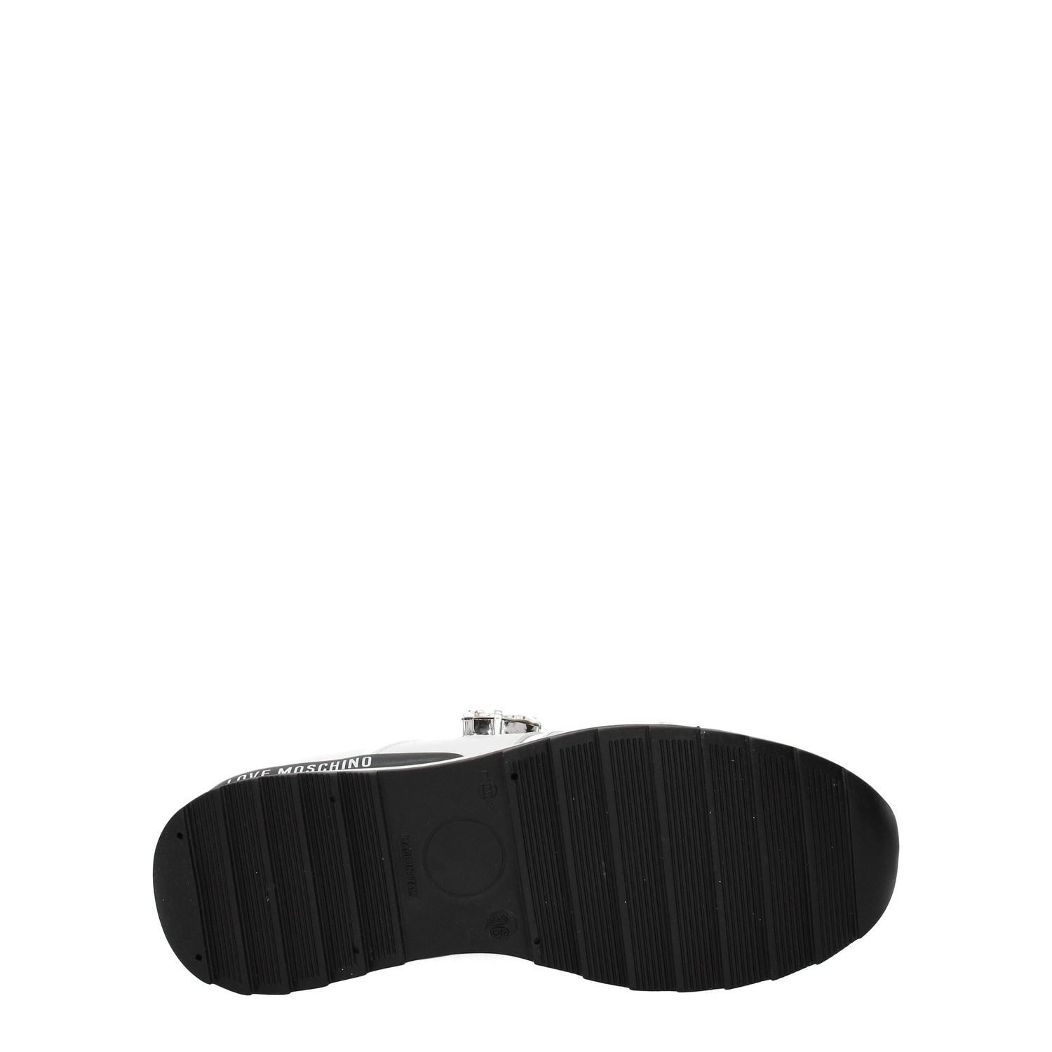 Love Moschino White Leather Low Top Sneakers