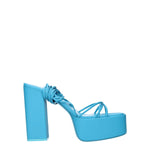 Paris Texas Light Blue Leather Platforms