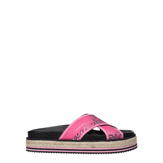 Kenzo Pink Fabric Slippers Sandals KE-8547202138377-EU36/US6
