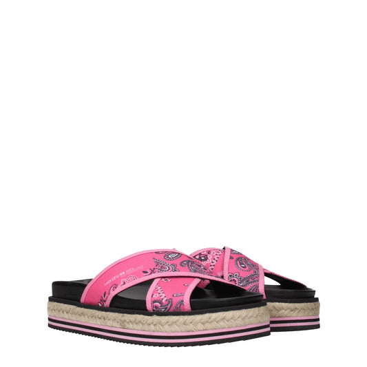 Kenzo Pink Fabric Slippers Sandals KE-8547202138377-EU36/US6