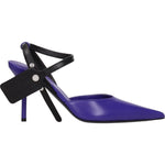 Off-White Purple Leather High Heel Pumps OF-8547284320521-EU35/US5