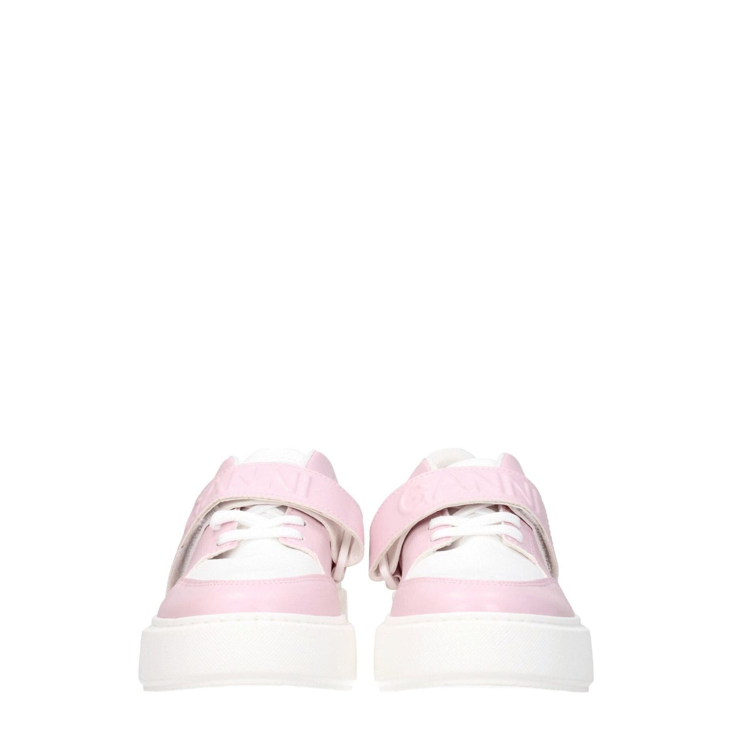 Ganni Pink Leather Low Tops GA-8547287859465-EU39/US9