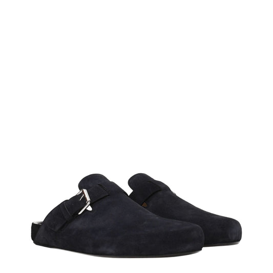 Isabel Marant Black Leather Slippers Sandals IS-8547290775817-EU42/US9
