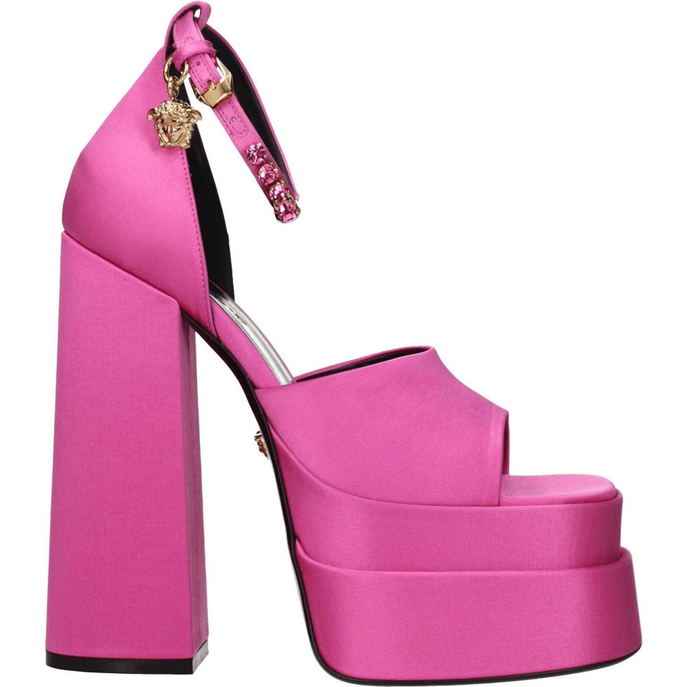 Versace Pink Satin Platforms VE-8547327410441-EU36/US6