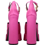 Versace Pink Satin Platforms VE-8547327410441-EU36/US6