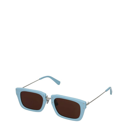 Jacquemus Light Blue Acetate Sunglasses, square frame, dark lenses, steel arms, protective case included, eyewear MPN 226AC4315041330.