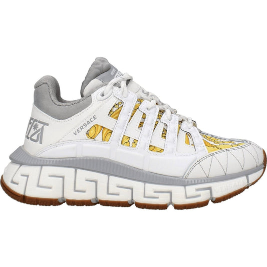 Versace White Fabric Athletic Sneakers VE-8547404316937-EU35.5/US5.5