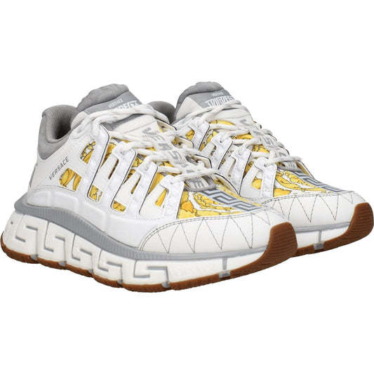 Versace White Fabric Athletic Sneakers VE-8547404316937-EU35.5/US5.5