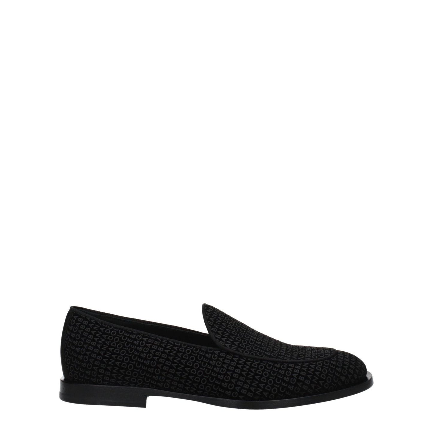 Dolce & Gabbana Black Velvet Slip-On Loafers DO-8547405758729-EU40/US7