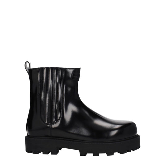 Givenchy Black Leather Ankle Boots GI-8547413491977-EU40/US7