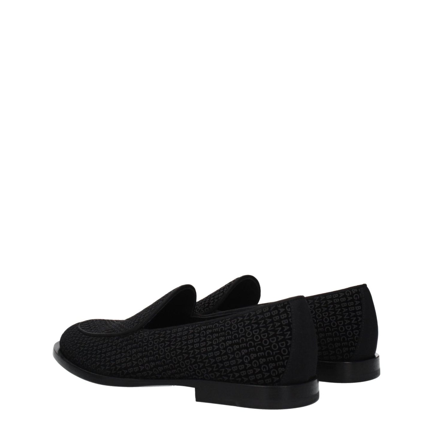 Dolce & Gabbana Black Velvet Slip-On Loafers DO-8547405758729-EU40/US7