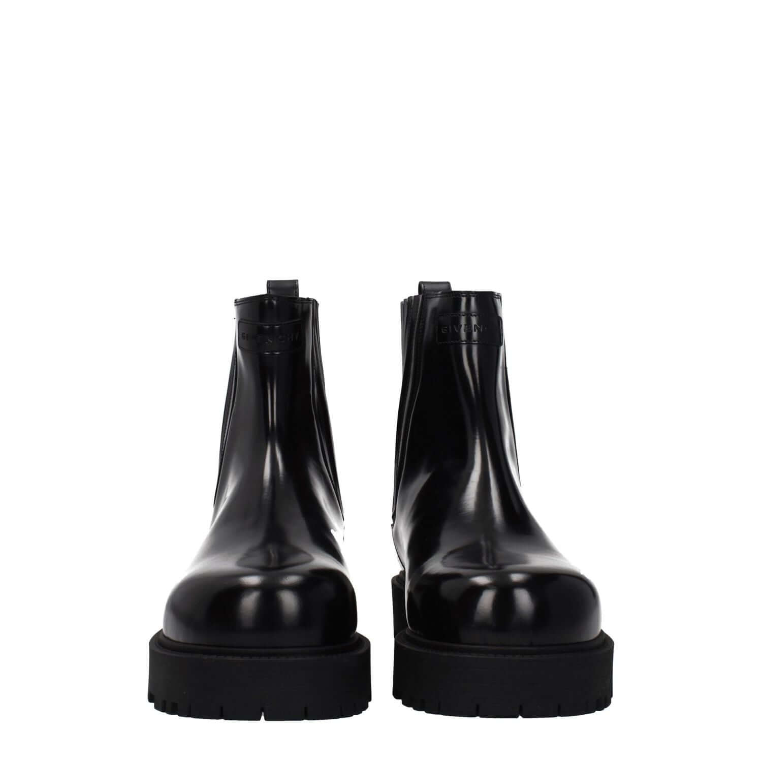 Givenchy Black Leather Ankle Boots