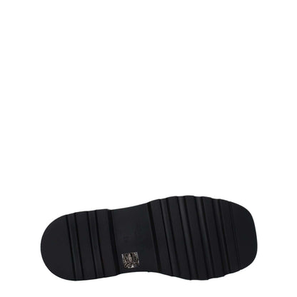 Sole of Dolce & Gabbana Black Leather Slip-On Loafers with rubber grip, MPN A30204A120380999, casual style, mid heel