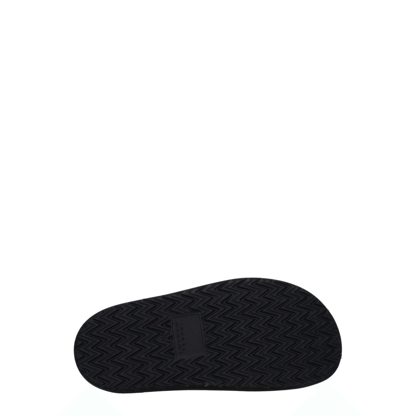 Rubber sole of Isabel Marant Black Leather Slippers with durable tread pattern.