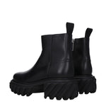 Off-White Black Leather Ankle Boots OF-8547450749193-EU41/US8