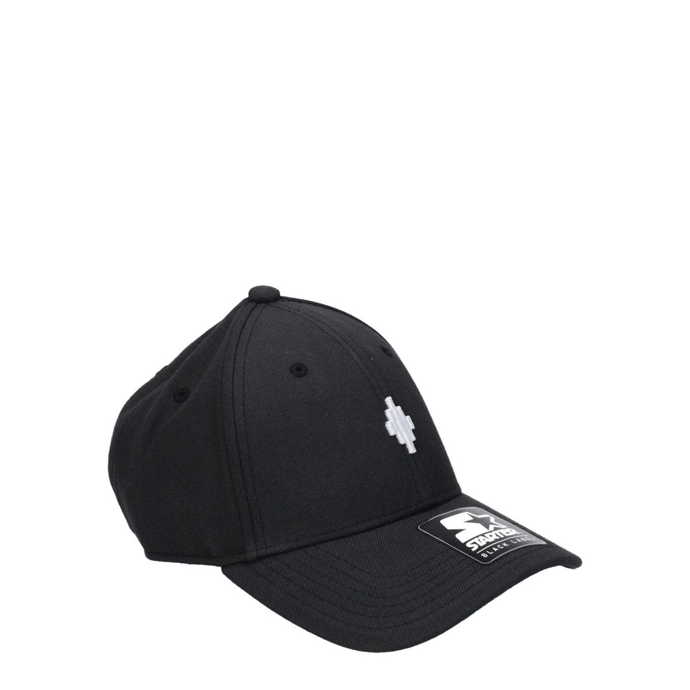 Marcelo Burlon Black Marabou Caps (Baseball Hat) MA-8547451863305-UNI