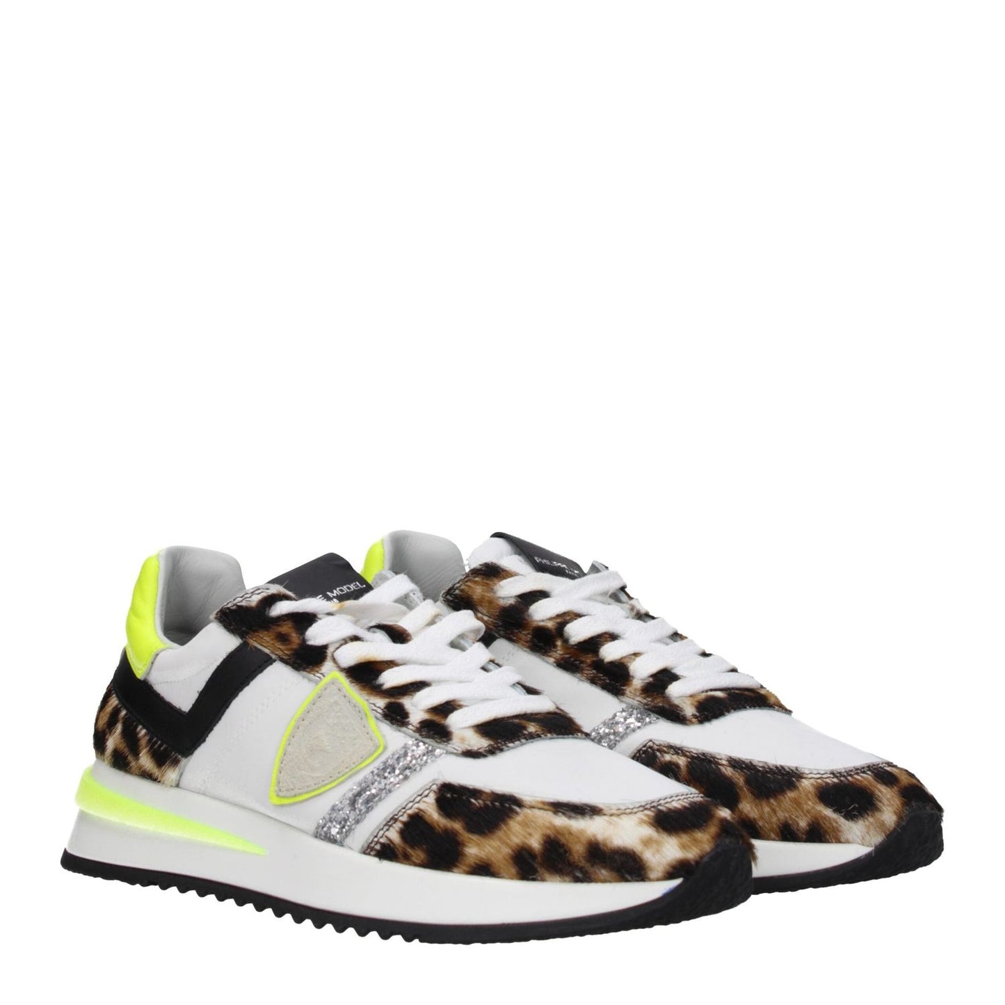 Philippe Model White Fabric Athletic Sneakers PH-8565904998665-EU36/US6