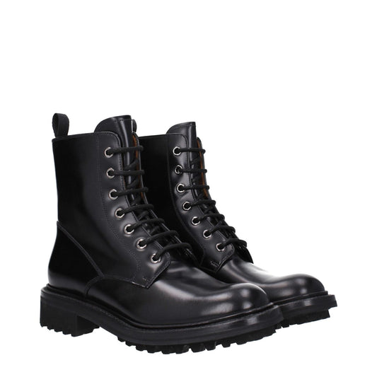 Church's Black Leather Ankle Boots CH-8597735866633-EU36/US6
