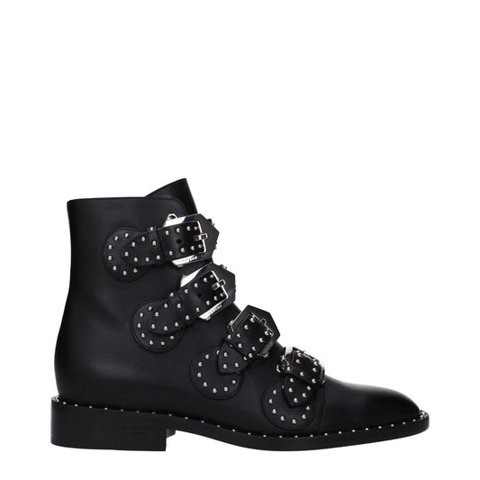 Givenchy Black Leather Ankle Boots GI-9485444088073-EU35/US5