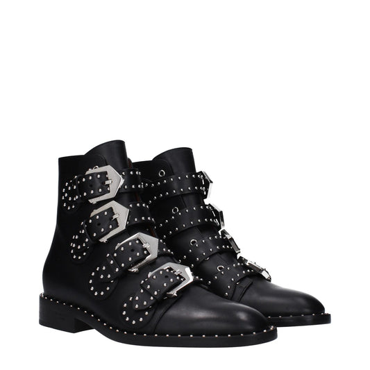 Givenchy Black Leather Ankle Boots GI-9485444088073-EU35/US5
