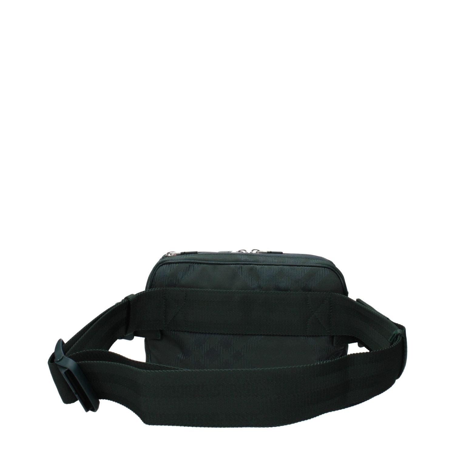 Front view with bag zipped and handles upright.