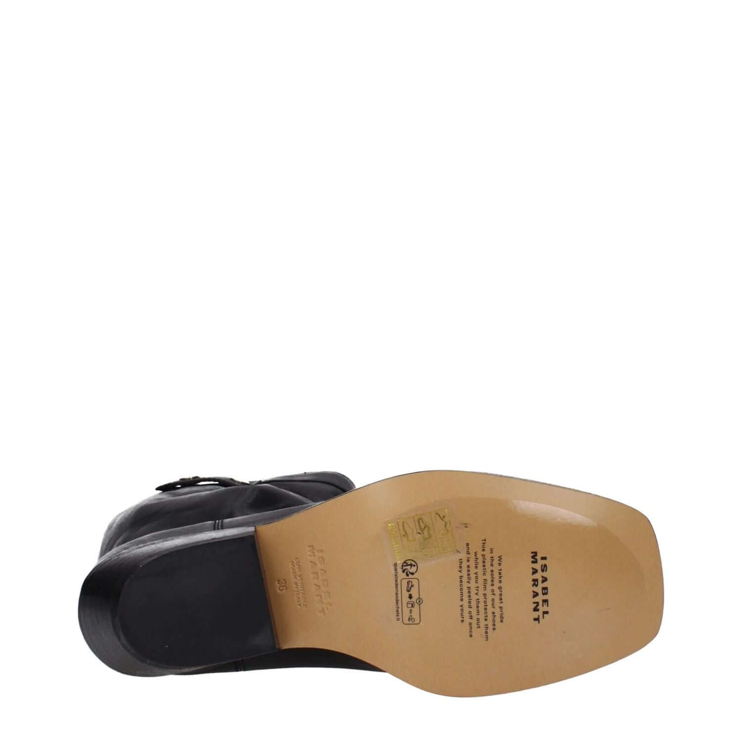 Isabel Marant Black Leather Ankle Boots