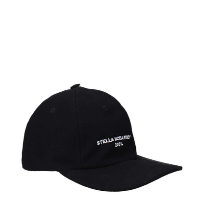Stella McCartney Black Cotton Cap (Baseball Hat)