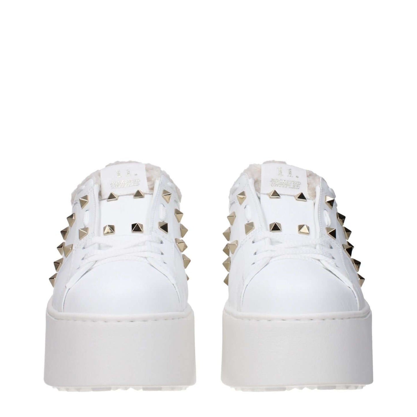 Valentino Garavani White Leather Platform Sneakers