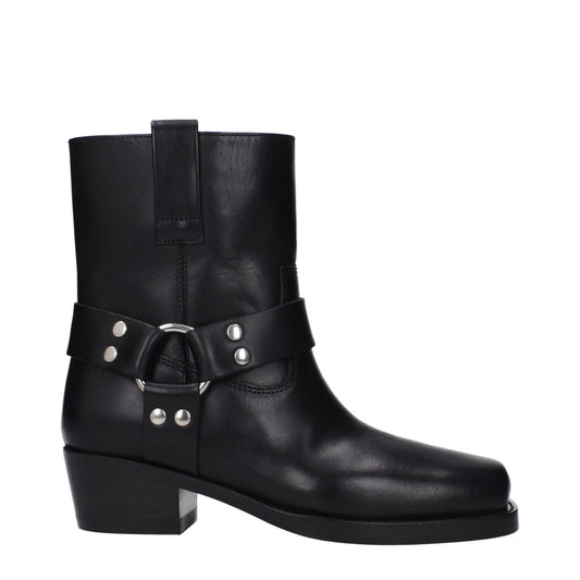 Paris Texas Black Leather Ankle Boots PA-15039017582857-EU37/US7