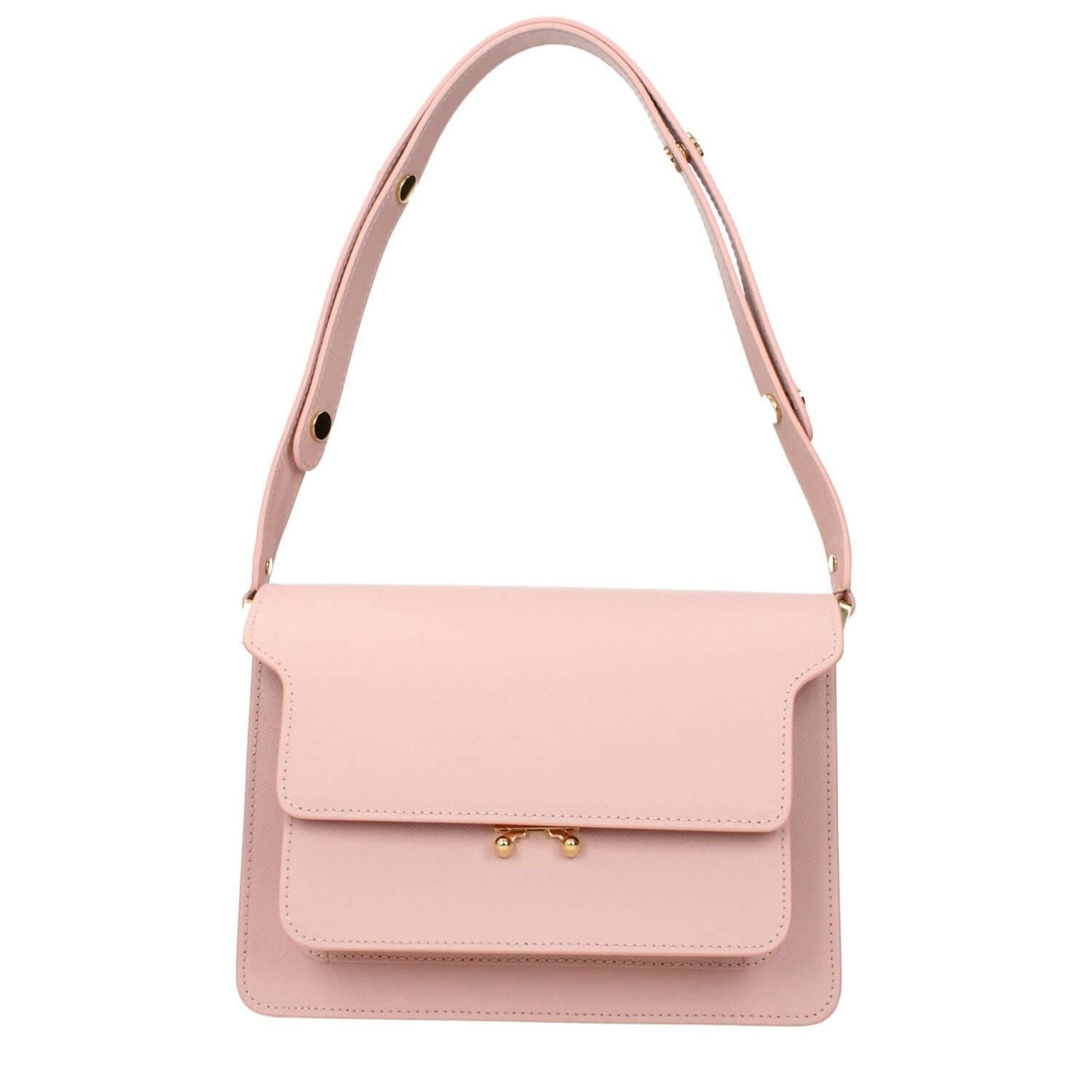 Marni Pink Leather Shoulder Bag with adjustable handle and inner pocket divider, MPN SBMPN09U07LV520Z677C, code F77056