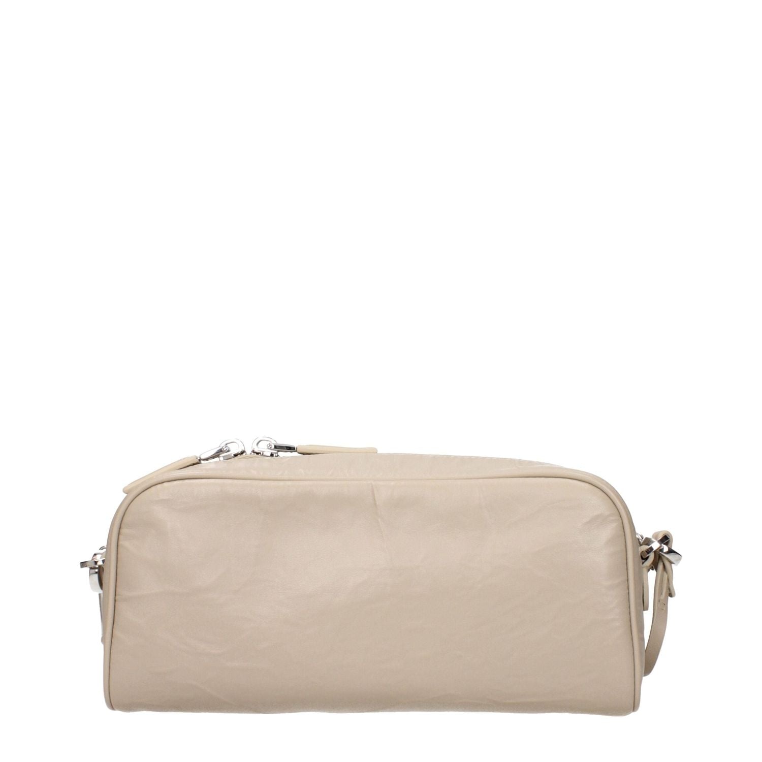 Front view with bag zipped and handles upright.