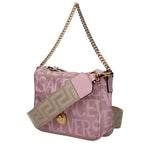 Versace Pink Fabric Handbags