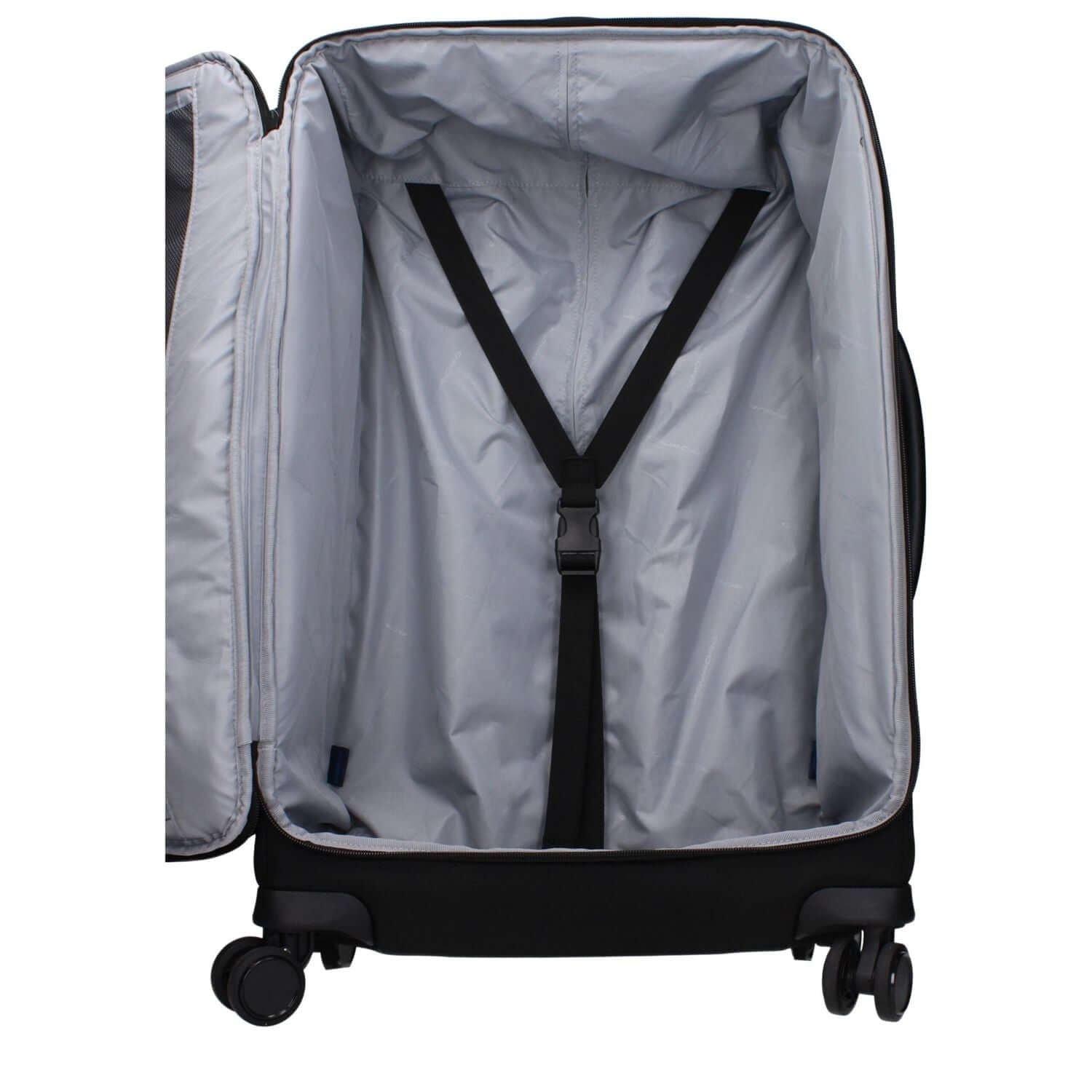Piquadro Black Fabric Luggage And Travel