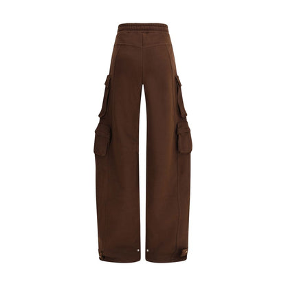 The Attico Brown Cotton Casual Pants