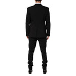 Dolce & Gabbana Black Cotton Single Breasted 2 Piece Suit KOS2362-52
