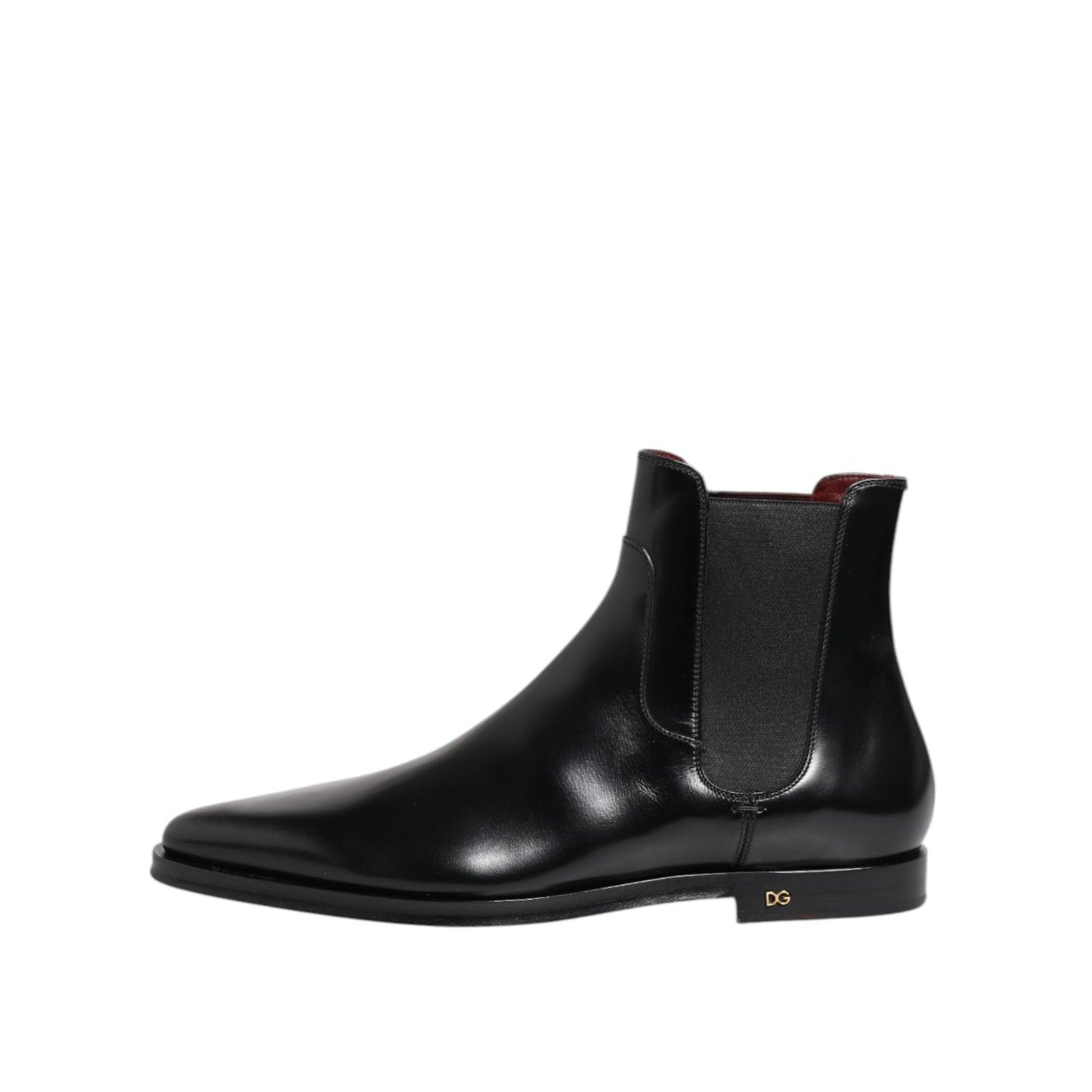 Dolce & Gabbana Black Leather MILLENIALS Mid Calf Boots Shoes