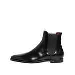Dolce & Gabbana Black Leather MILLENIALS Mid Calf Boots Shoes