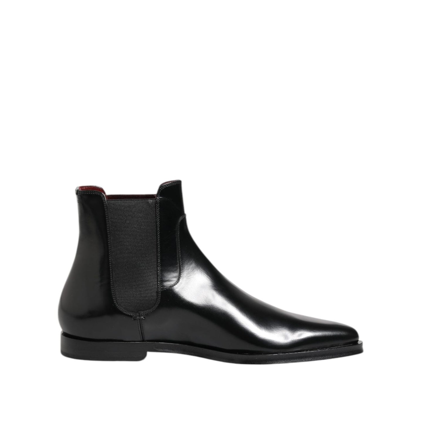 Dolce & Gabbana Black Leather MILLENIALS Mid Calf Boots Shoes