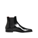 Dolce & Gabbana Black Leather MILLENIALS Mid Calf Boots Shoes