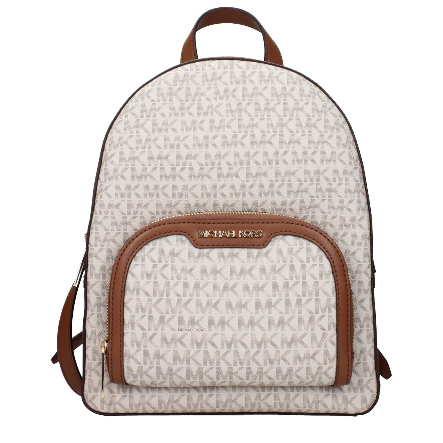 Front view with bag zipped and handles upright.