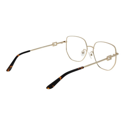 Alt Tag: Guess Gold Metal Glasses (Frames) featuring full-rim square design with gold metal frame for women.