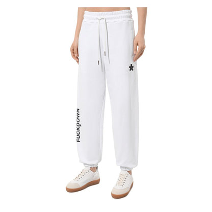 Comme Des Fuckdown White Cotton Women Pants