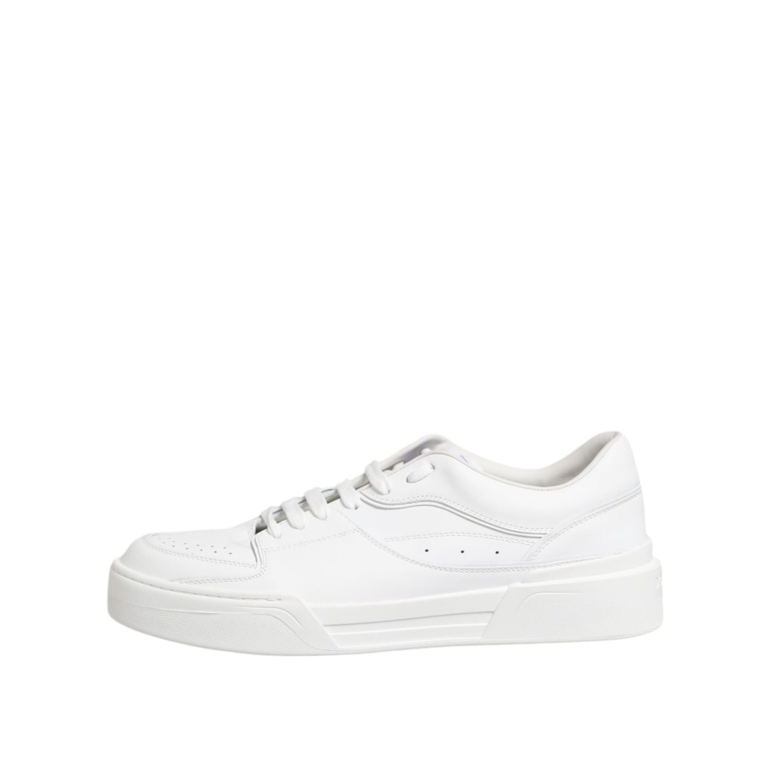 Dolce & Gabbana White Miami Leather Low Top Sneakers Shoes