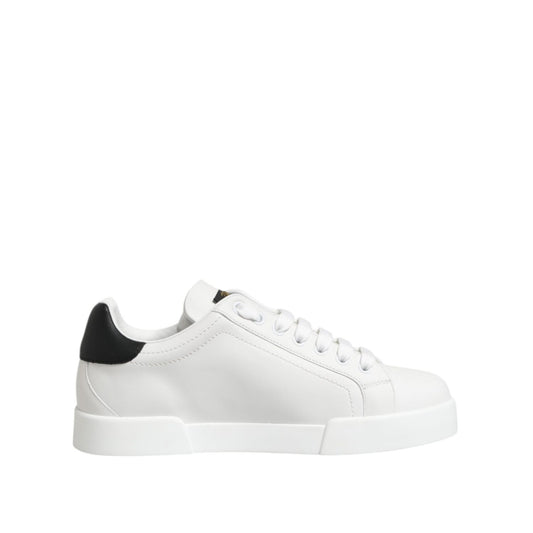 Dolce & Gabbana White Crown Patch Portofino Men Sneakers Shoes MV7795-39