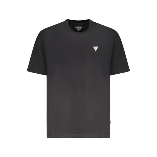 Guess Jeans Black Cotton Men T-Shirt GU-39217-XXL